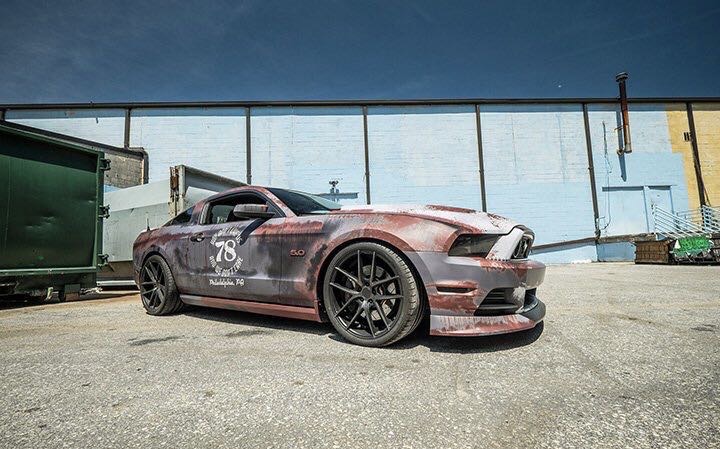 【jc·改装分享第190期】末日战车既视感 福特野马换装做旧铁锈贴膜 