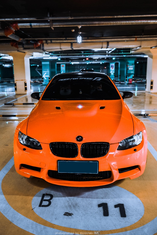 最后的宝马自吸守护者,e92 m3,橘色的车身颜色可以说是经典的m3颜色!