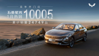 五菱星光新年开门红,1月热销10005台!